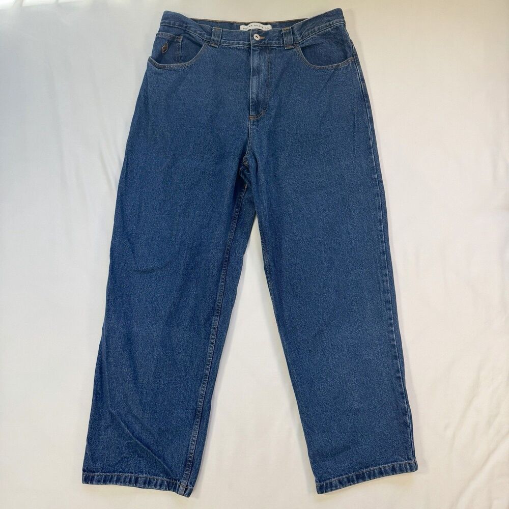Polar Skate Co Big Boy Dark Blue Pants Men's XL Baggy Straight Leg Relaxed Fit
